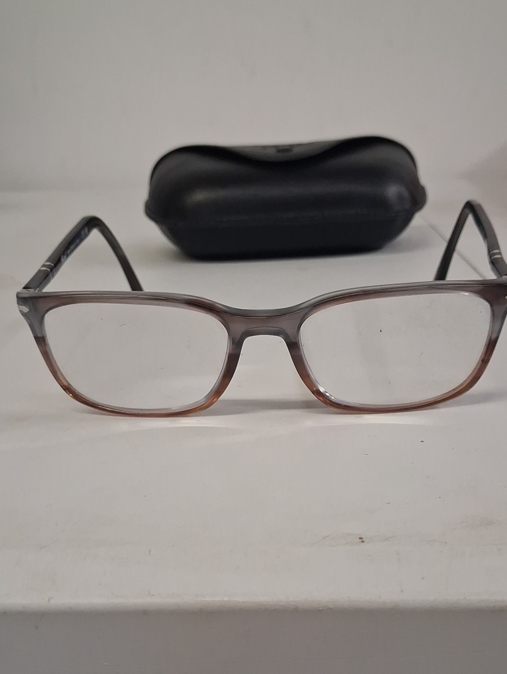NWOT Rxable Persol 3189-V Grey Gradient Eyeglass Frames
